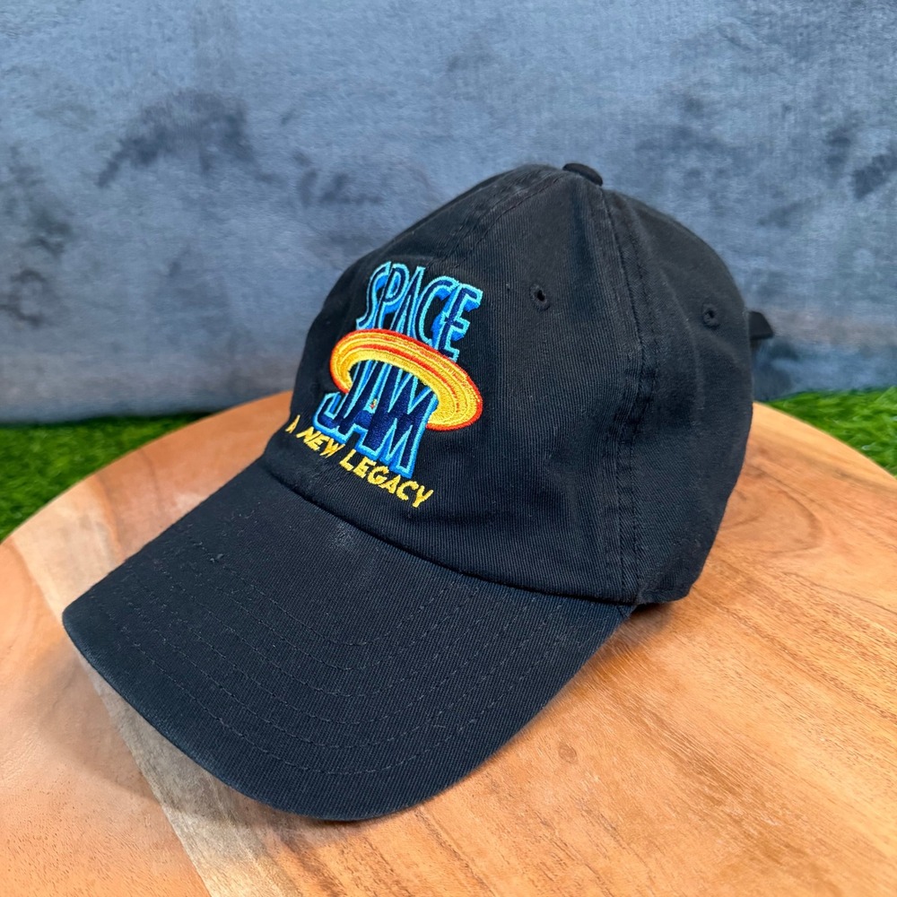 Space Jam A New Legacy Baseball Cap Mens One Size Black Embroidered Logo